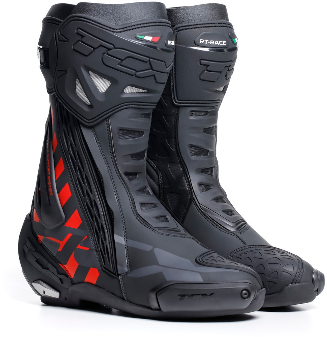 TCX RT-Race 2023 Motorfiets Boot, zwart-rood, 48 Voorman