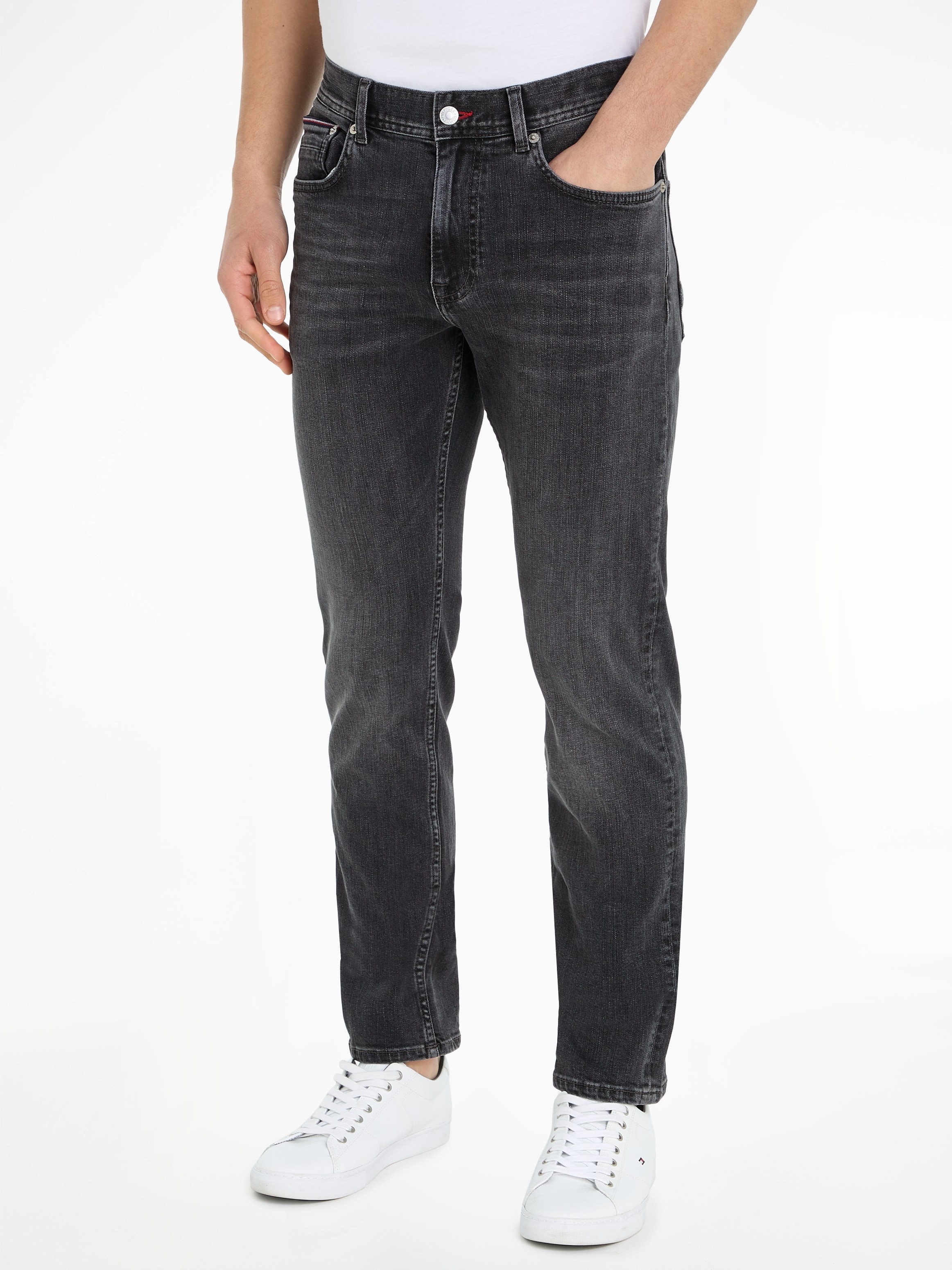 5-Pocket-Jeans »STRAIGHT DENTON STR SALTON BLK«, Gr. 34 - Länge 32, Salton Black, , 86253717-34 Länge 32