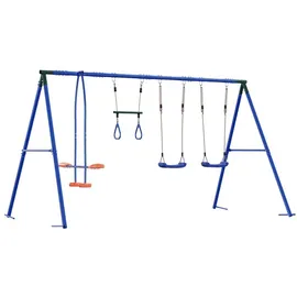 vidaXL Schaukelset Mehrfarbig 330 x 185 x 185 cm Stahl