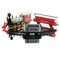 Kaemingk Spielzeug Eisenbahn Lok 2 Waggons & Schienenoval Licht