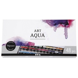 creativ company Aquarellstifte »Art Aqua Aquarellfarben-Set, 48-teilig«, (48er Set, 48-tlg), Hochpigmentierte Aquarellfarbe