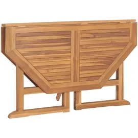 vidaXL Garten-Esstisch Klappbar 110 x 110 x 75 cm Teak/braun