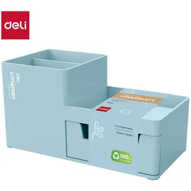 DeliBest Schreibtisch Organizer 17,3x8,8x9,2 cm Blau