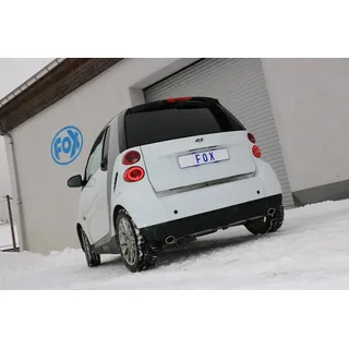Fox Duplex Auspuff Sportauspuff für Smart Fortwo Coupe 451 1.0l 52kW