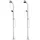 vidaXL Gartendusche mit Brauner Bodenplatte 220 cm 3070781