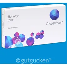 CooperVision Biofinity Toric 6 St. / 8,70 BC / 14,50 DIA / -1,50 DPT / -1,25 CYL / 90° AX