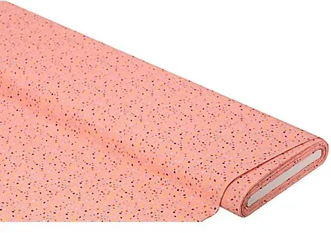 Baumwollstoff Streusel "Mona", rosa-color