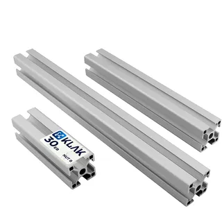 KLAK 30 - Aluprofil 30x30mm Nut 8 Aluminium Systemprofil Typ I 30cm 300mm