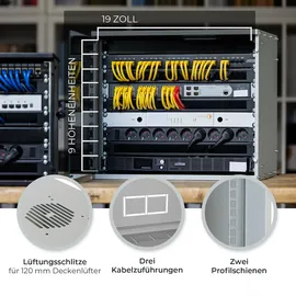 HMF 65709-07 Serverschrank 19 Zoll Rack