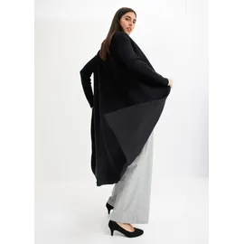 bonprix Longstrickjacke Schwarz 56/58