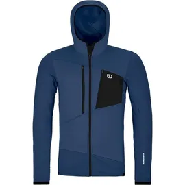 Ortovox Fleece Grid Hoody Blau M