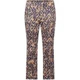 Betty Barclay Businesshose mit Bügelfalte in Dark Blue/Brown | Gr.: 40