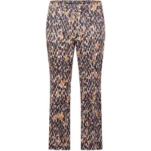 Betty Barclay Businesshose mit Bügelfalte in Dark Blue/Brown | Gr.: 40
