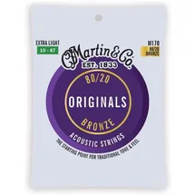 Martin Acoustic Bronze Originals, 80/20 Bronze, Extra Light 10-47 (M170)