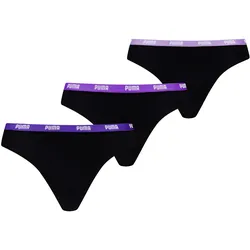 PUMA Damen Unterhose String 3er Pack
