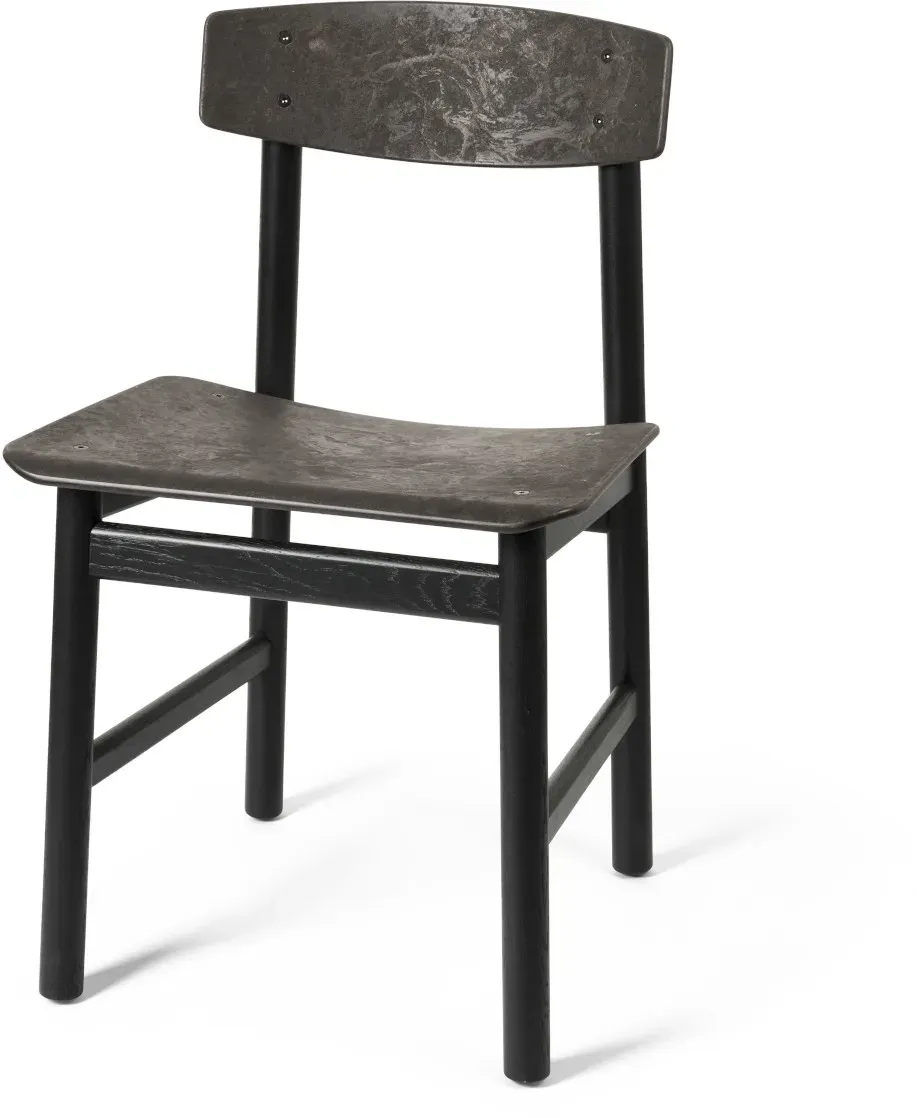 Mater Conscious Chair 3162, eiche schwarz gebeizt / coffee waste black
