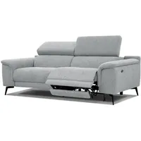 Courtois Laville Relaxsofa, Silber, Textil, Rechteckig, 212x82x103 cm, Wohnzimmer, Sofas & Couches, Sofas, Heimkino Sofas