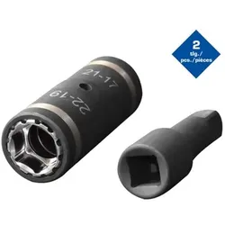 4 in 1 Kraft-Stecknuss-Satz, 2-teilig