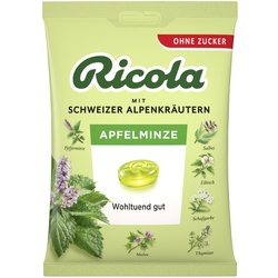 Ricola Apfelminze Schweizer Kräuterbonbon zuckerfrei