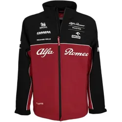 ALFA ROMEO Softshell-Jacke mit Stehkragen für Jungen Freizeit-Jacke ARR_RTCSOK28 Rot/Schwarz - 116
