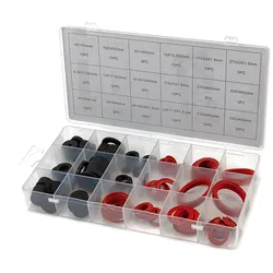 HBM 141-teiliges Dichtungs-Sortiment Gummi, Faserstoff