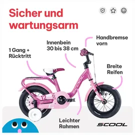 S'COOL niXe 18 Zoll RH 28 cm rosa