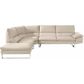 Calia Italia Ecksofa »Dave, italienisches Designsofa mit erstklassigem Sitzkomfort, L-Form«, mit tollen Lederbezügen
