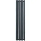 MonsterShop Röhrenheizkörper Oval 1600 x 360 mm anthrazitgrau