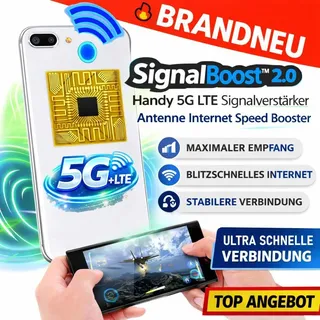 SignalBoostTM 2.0 Handy 5G 4G LTE Signalverstärker Antenne Internet Speed Booster