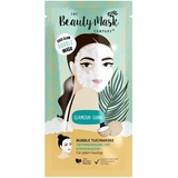 THE Beauty Mask COMPANY Coco Glam Bubble Maske, Reinigungs-Tuchmaske mit erfrischendem Kokoswasser, Hautpflege für jeden Hauttyp, vegan