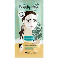 THE Beauty Mask COMPANY Coco Glam Bubble Maske, Reinigungs-Tuchmaske mit erfrischendem Kokoswasser, Hautpflege für jeden Hauttyp, vegan