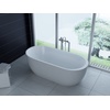 freistehende Luxus Acryl-Badewanne 170x80 cm elegant inkl. Siphon Überlaufschutz leicht zu pflegende Oberfläche extra starker Rahmen Weiß - versch. Ausführungen