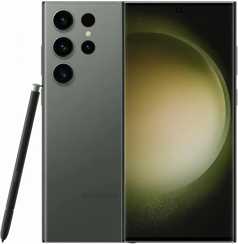 SAMSUNG® Galaxy S23 Ultra Smartphone (17,31 cm/6,8 Zoll, 256 GB Speicherplatz, 200 MP Kamera, AI-Funktionen, OLED-Display, 5000 mAh Akku, USB Typ-C) grün