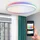 Calex Smart LED Deckenleuchte Halo, 40 cm, RGB-Farben & kalt- bis warmweiß Licht, dimmbar, WLAN App- & Sprachsteuerung, Weiß