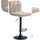 CLP Barhocker Calma Stoff Creme Schwarz