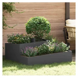 vidaXL Gartenblumentopf 100 x 100 x 50 cm Schwarz
