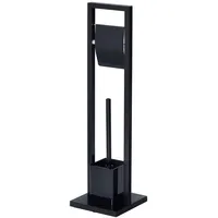 Idimex Toilettengarnitur, schwarz Metall Mode, 18x75x18 cm, Badaccessoires