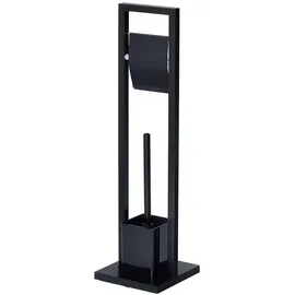 Idimex Toilettengarnitur, schwarz Metall Mode, 18x75x18 cm, Badaccessoires