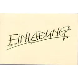 Einladungskarte geprägt 41-2776 Schrift