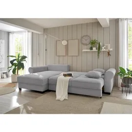 ed exciting design Eckcouch Polyester 3-Sitzer Grau