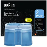 Braun 3-in-1 ShaverCare Reinigungskartuschen für Reinigungsstationen, 2er Pack