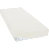 TM MAXX Jersey Spannbettlaken für Baby und Kinder mit Öko-Tex Standard (Natural 022, 180x200) Matratzenhöhe bis 25 cm, Spannbetttuch aus 100% Baumwolle