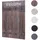 Mendler Garderobenpaneel HWC-C89 Welcome 91 x 60 cm Braun