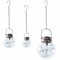 Loberon Solar-Lampe 3er Set Celare, in abgestuften Größen, solarbetrieben,