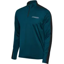 hummel hmlTE STRENGTH PL HALF ZIP Jacke blau/grau Größe L