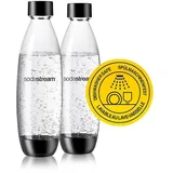 Sodastream DuoPack Fuse Flaschenset 2x 1L, schwarz