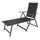 LINDER EXCLUSIV Capri Sonnenliege 140 x 70 x 105 cm Schwarz