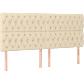 vidaXL Boxspringbett 180 x 200 cm Creme