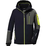 KILLTEC Jungen Skijacke/Funktionsjacke mit Kapuze und Schneefang KSW 391 BYS SKI JCKT, dunkelnavy, 176,