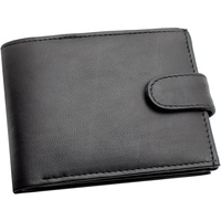 RAS WALLETS Arcmogo Herren Geldbörse aus Echtleder, mit RFID-Blocker schwarz